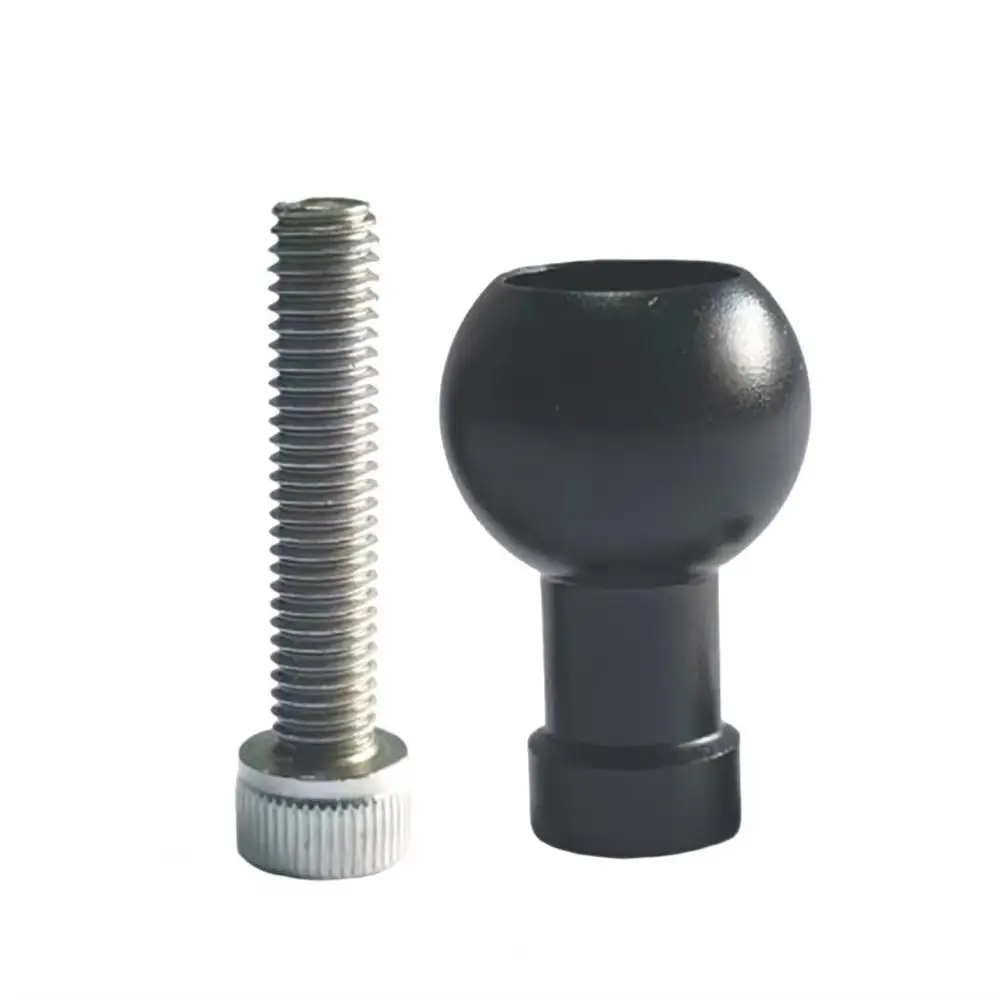 1Pcs 17mm 25.4mm Ball Head Ball Head Adapter M6 M8 M10 Bolt Universal Mounting Bracket Connector Easy Adjustment Aluminum