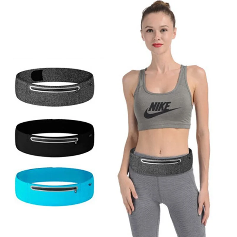 Fashion Unisex Sport Waist Packs High Quality Waterproof Stretch & Spandex Belt Bags Casual Hide Anti-theft Phone Storage Pocket