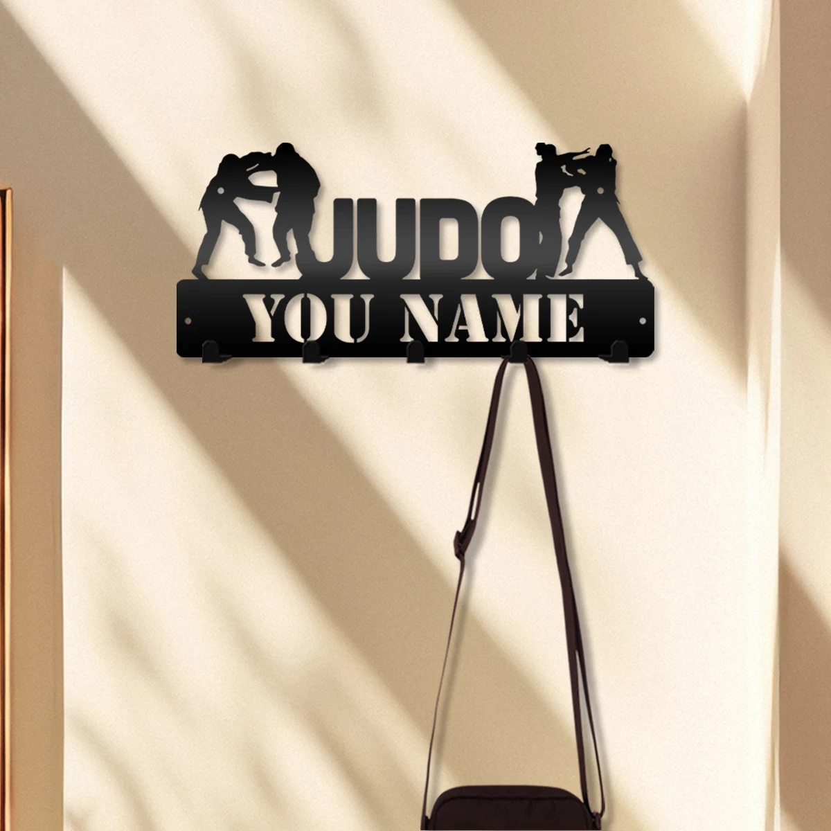 1pc Medal hook judo funny Customized Name Hooks Iron Art Iron Rack For Wall