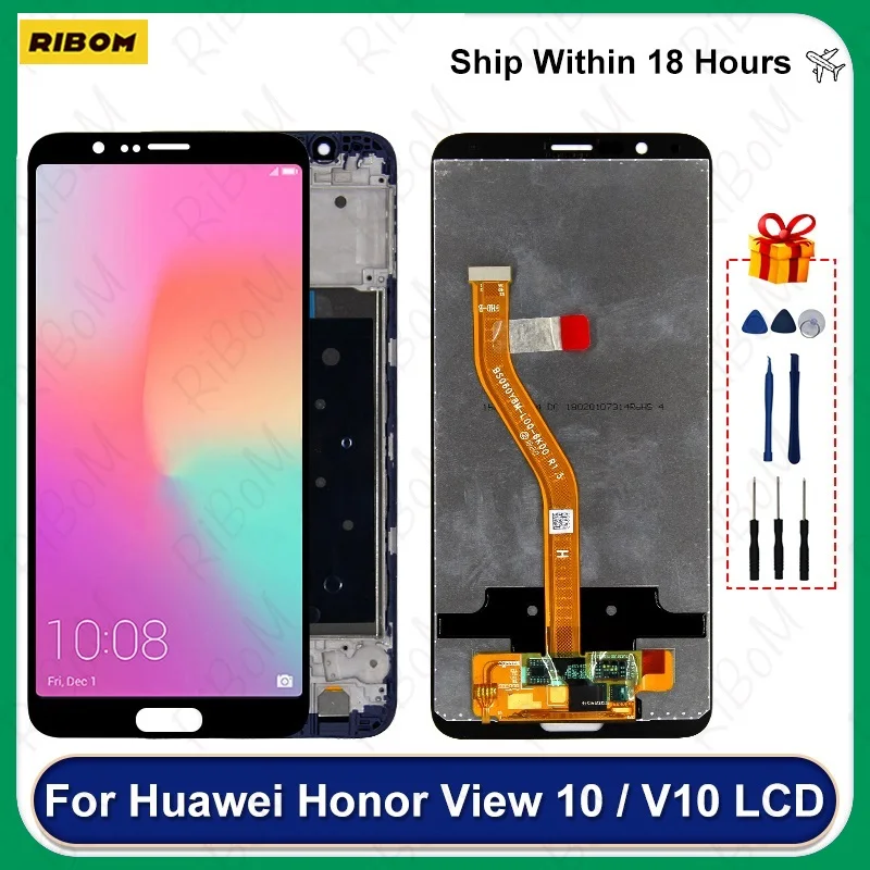 

New For Huawei Honor View 10 LCD BKL-AL20 Touch Screen Digitizer For Honor V10 Display BKL-L04 L09 AL00 LCD Replacement Parts