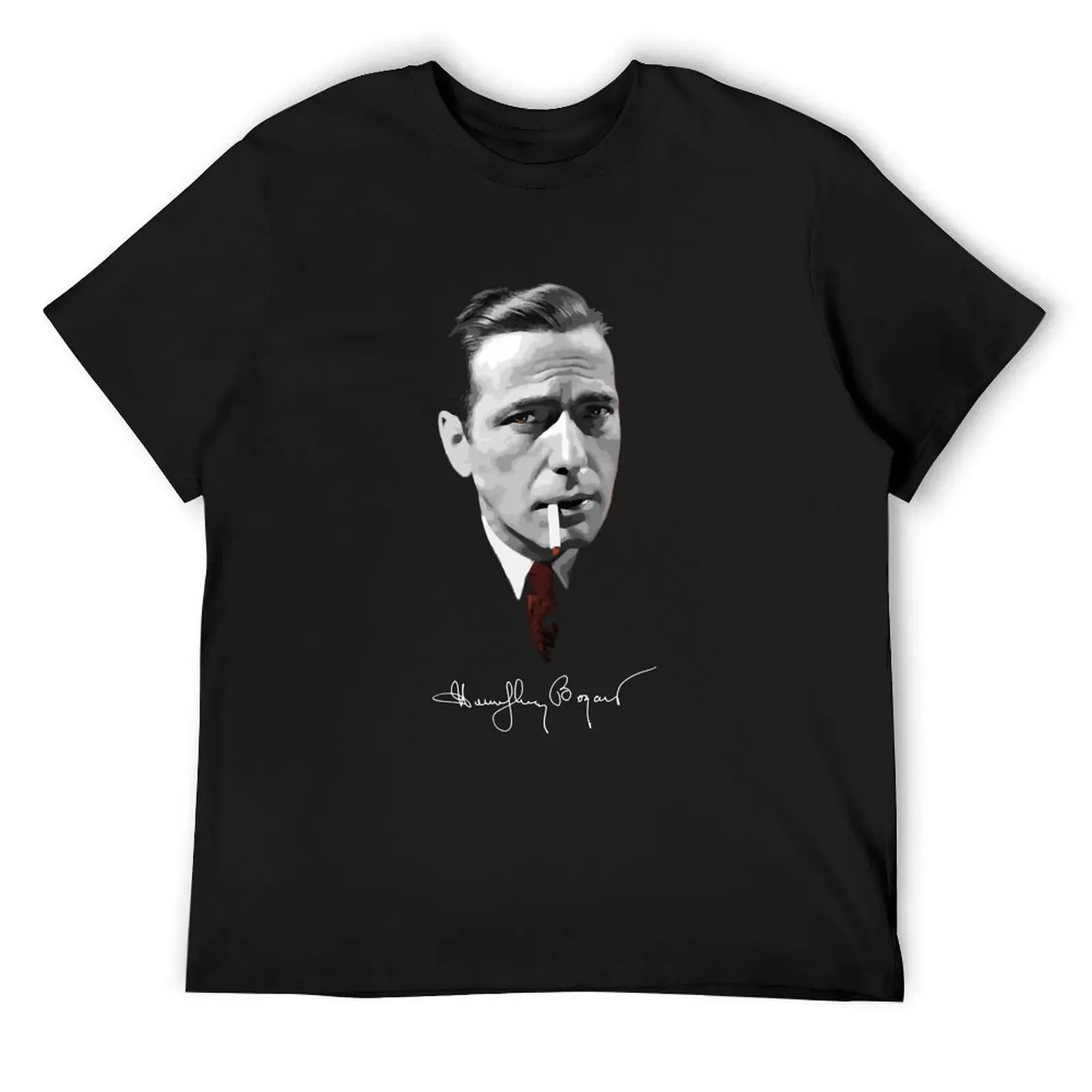 

Music Vintage Just Bogart Black And White T-Shirt plus sizes summer clothes man clothes fruit of the loom mens t shirts