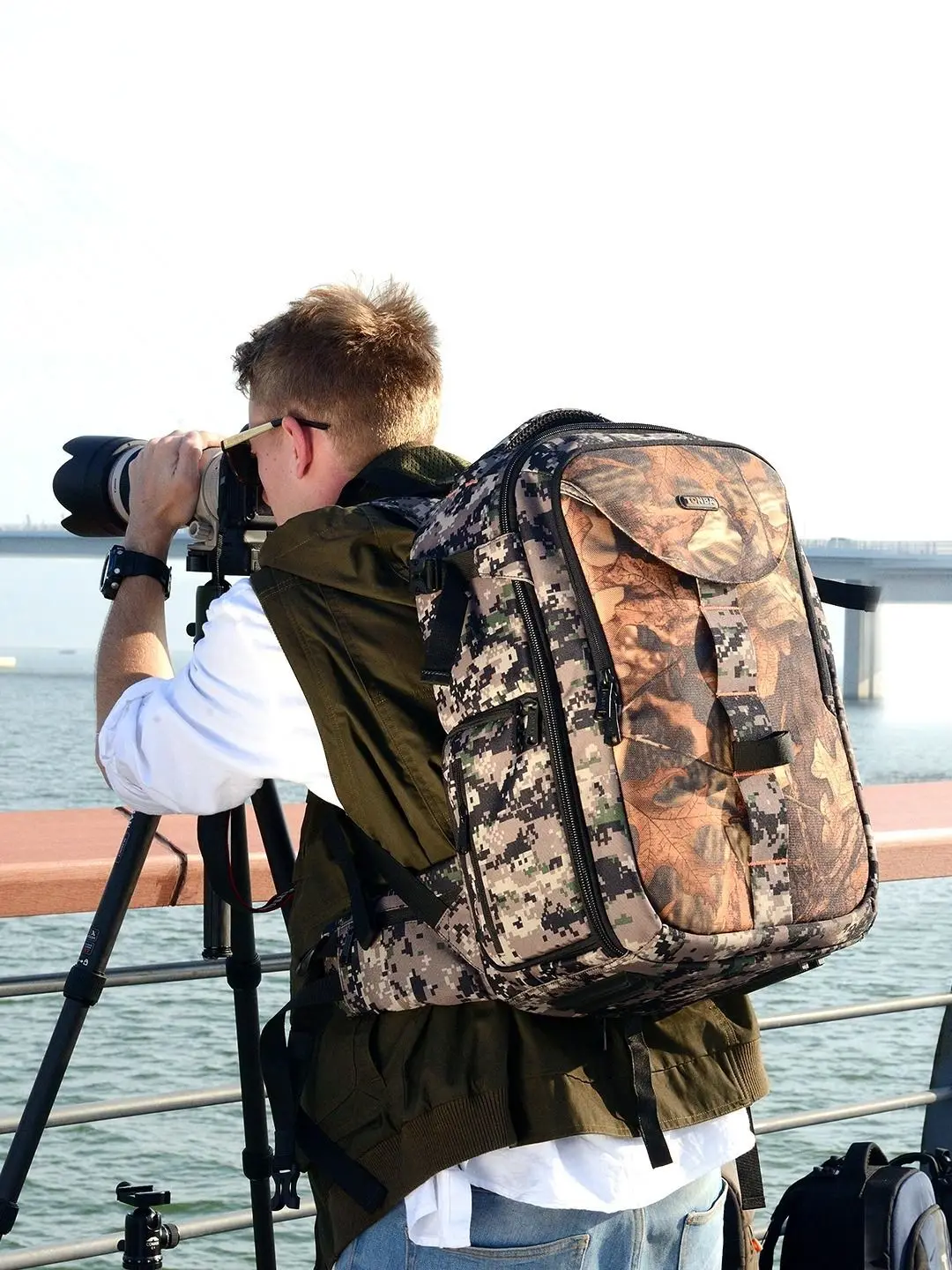 

Tongba Camouflage Photography Backpack Laptop DSLR Camera Waterproof Large Capacity Outdoor Professional Digital Storage Bags