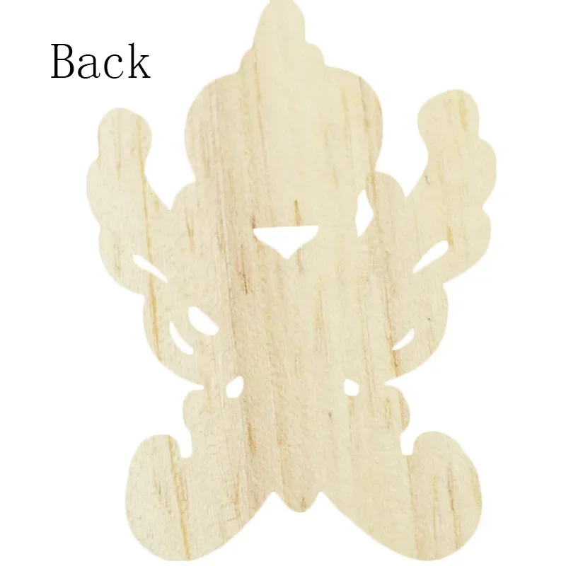1PC Wood Carved Decal Corner Frame Doors Furniture Woodcarving Decorative Wooden Figurines Craft Applique Decoration 12x16cm