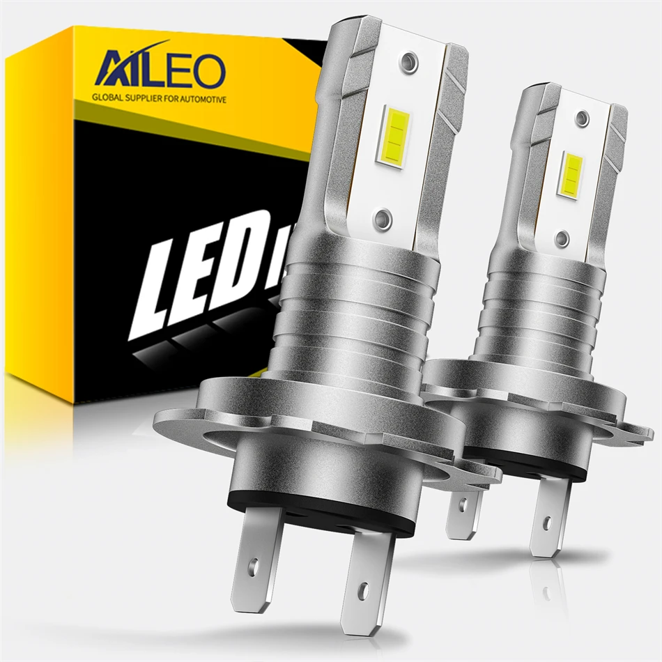 AILEO H7 Led Lights 50000LM For Car LED Headlight Bulb H11 H9 H8 9005 HB3 9006 HB4 H4 3000K 6500K Super Bright Fanless Plug&Play