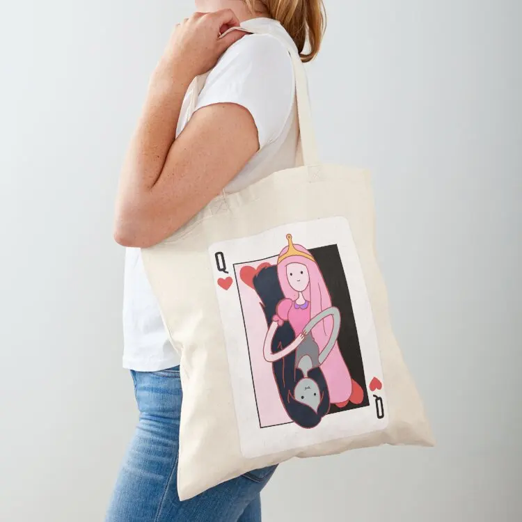 Princess Bubblegum and Marceline Queen of Hearts Tote Bag tote bag women cute pouch bag hand ladies Women bags