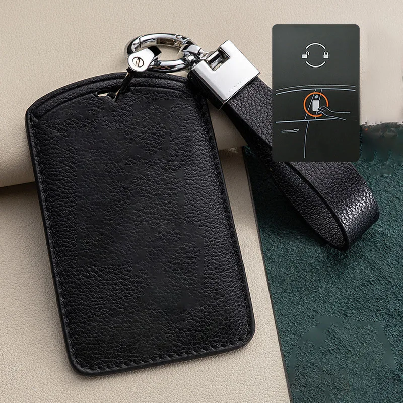 For Tesla Model Y Model 3 Car NFC Card Key Case Full Cover Shell Keychain Holder Full Protection Auto Key Decoration Accessories