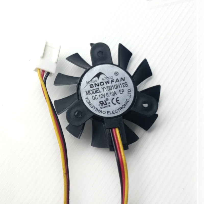 Nowy system chłodzący wentylator do SNOWFAN YY5010H12S POSITX sterowanie przemysłowe płyta główna wentylator chłodzący CPU DC 12V 0.1A