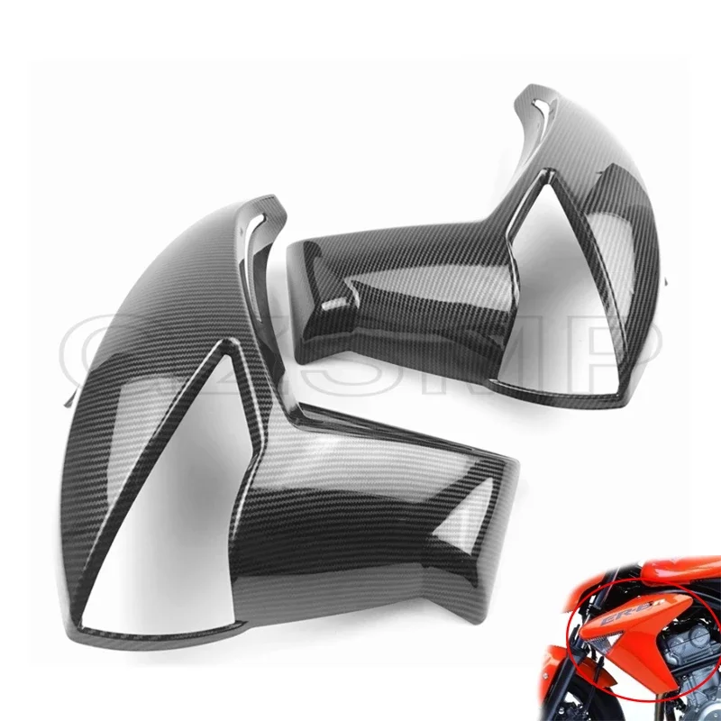 Carbon Fiber  Side Panel Radiator Cover ABS Fairing Injection Molded Fit for Kawasaki ER 6N ER6N 2009 2010 2011