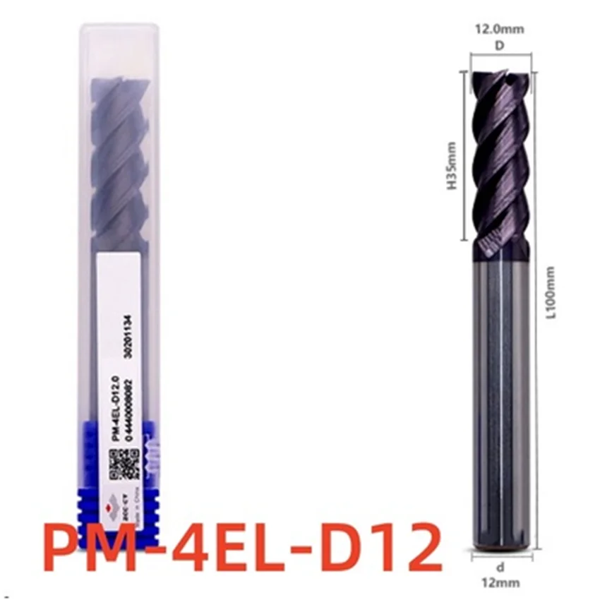 ZCC.CT PM-4EL-D4.0/PM-4EL-D6.0/PM-4EL-D8.0/PM-4EL-D10.0/PM-4EL-D12.0/PM-4EL-D14.0 D16.0 D20.0 CNC 4-fluit platte frezen