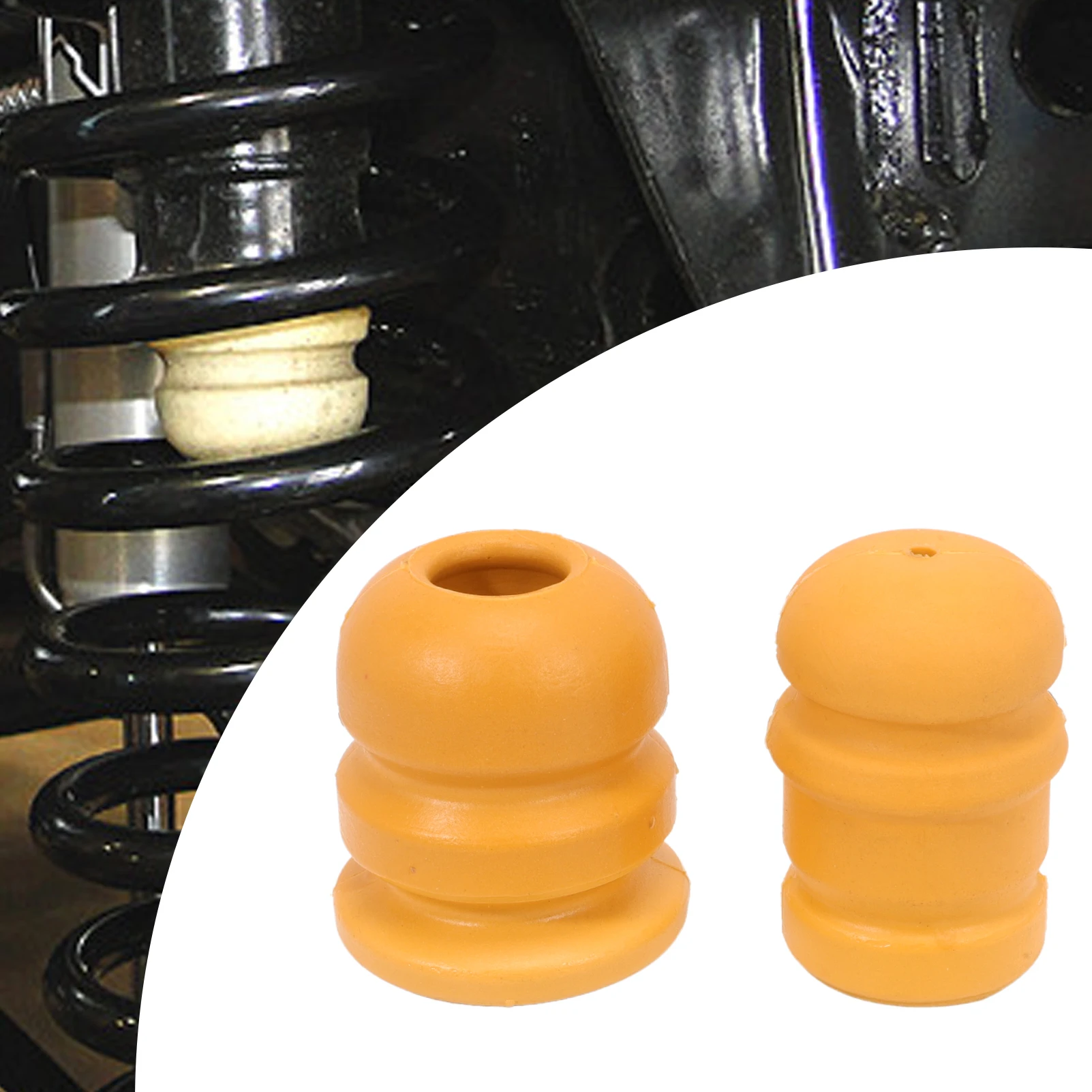 4Pcs Front and Rear Bump Stops for Wrangler JK 2007-2018 Suspension Jounce Control Arm Bumpers Replaces 52060428AB 52060423AB