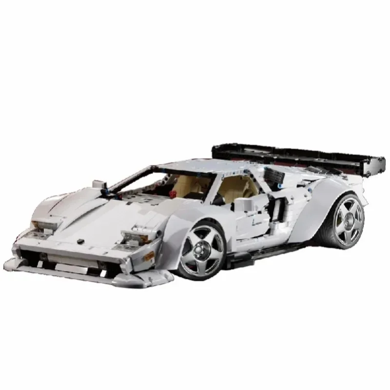 Lanbo Supersportwagen Bausteine Technik 1:8 Weißes Hochgeschwindigkeits-Supersportfahrzeug Montagemodell Bausteine Sammelspielzeug Geschenke für Erwachsene 4301 Teile