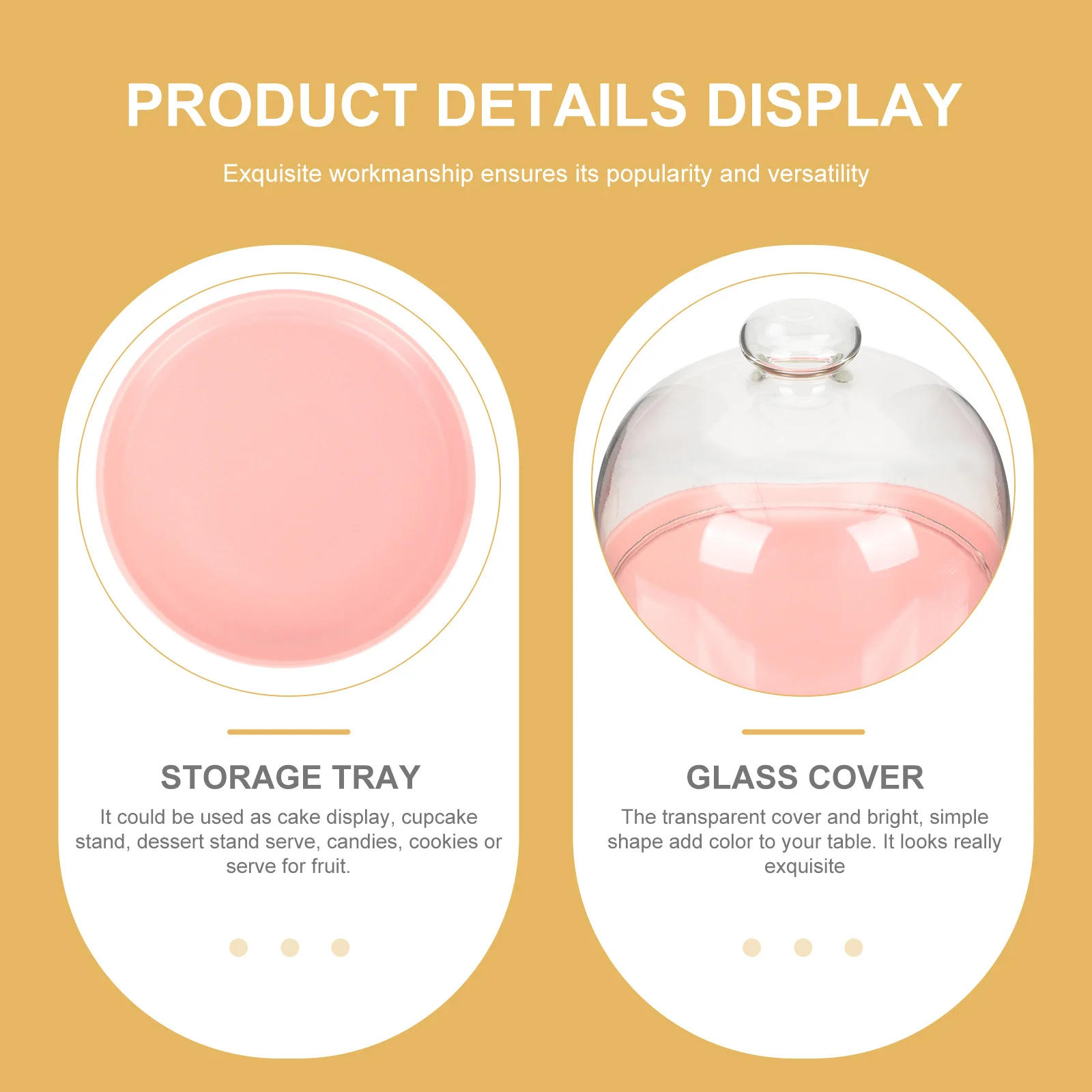 

1 комплект, тарелка с фруктами, керамическая стеклянная тарелка премиум-класса, купольный дисплей для торта, многофункциональный сервер для десертов для свадеб, вечеринок, дней рождения