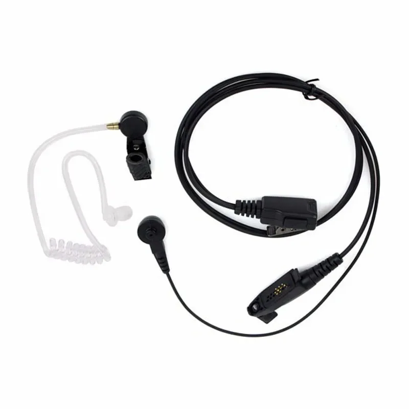 Acoustic Air Tube Headset PTT Mic Earpiece for Motorola GP328plus GP338plus GP344 GP388 GP328 GP338 Plus Anysecu F22 W5 Radio