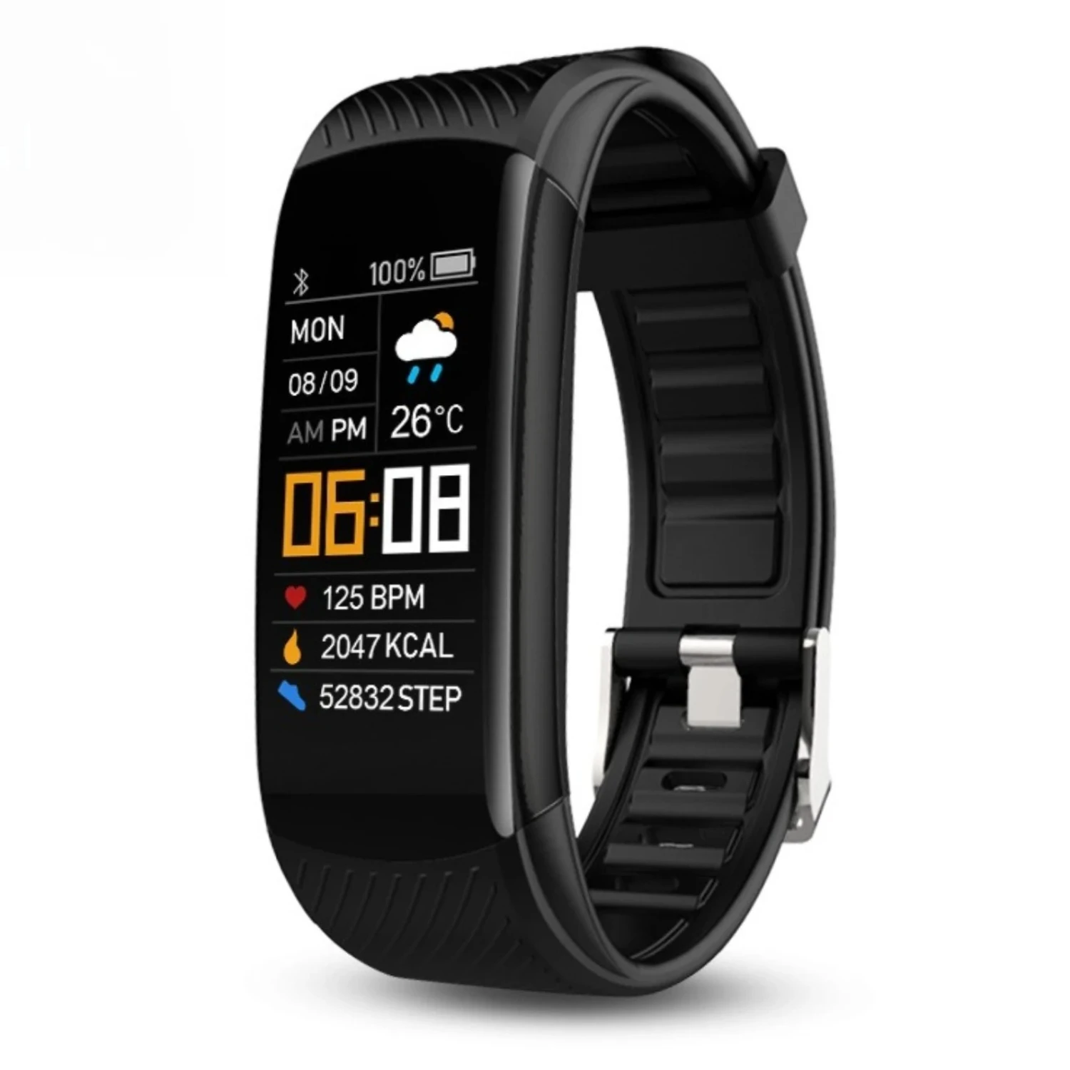 C6S Color Screen Smart Bracelets Fitness Trackers  Heart Rate Monitor Multiple Sport Modes Sleep Step Counter Android IOS Green