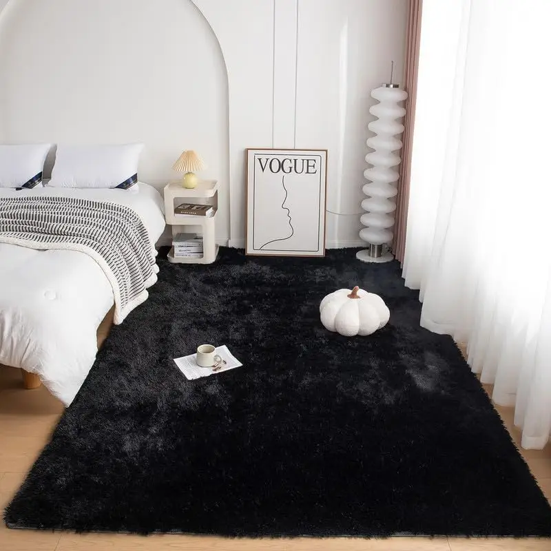 

VIKAMA Plush Living Room Carpet Soft Fluffy Children's Room Baby Crawling Mat Home Decor Bedroom Tatami Large Area Carpet