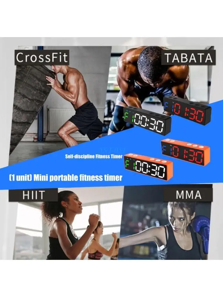 

E15A Transportable Workout Clock Highlighting Multiple Exercise Approaches Long Battery