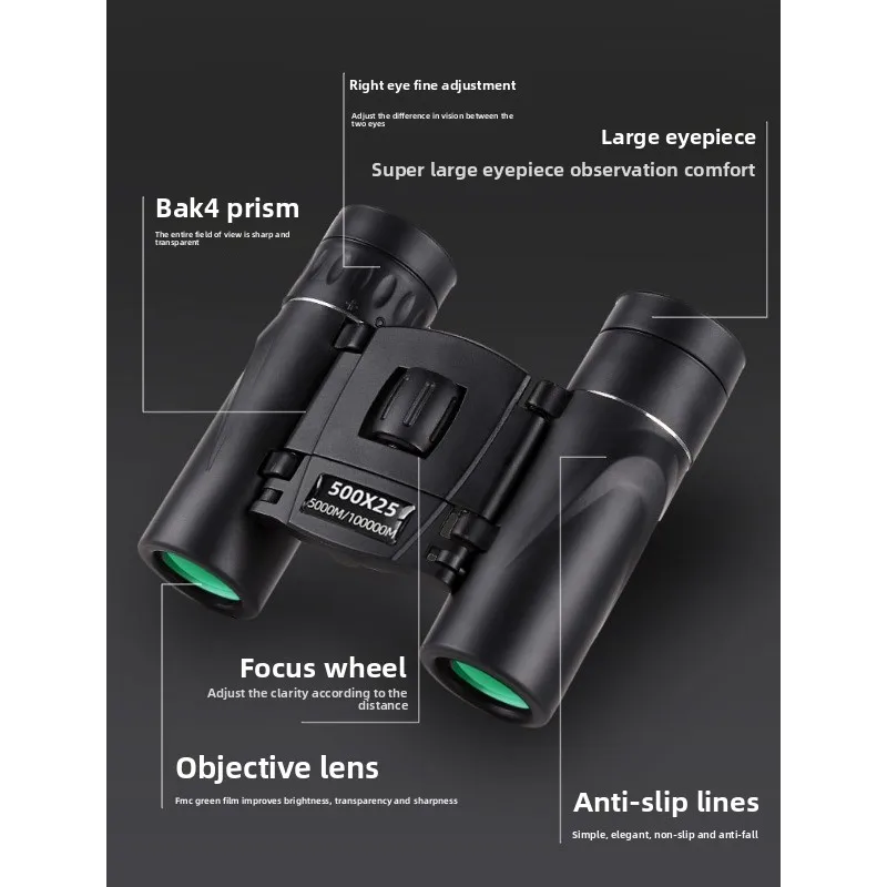 

Pei Lion HD Telescope Outdoor Shooting Hunting Hiking Mountaineering Powerful Zoom BAK4 Prism FMC Coating Binocular Telescope