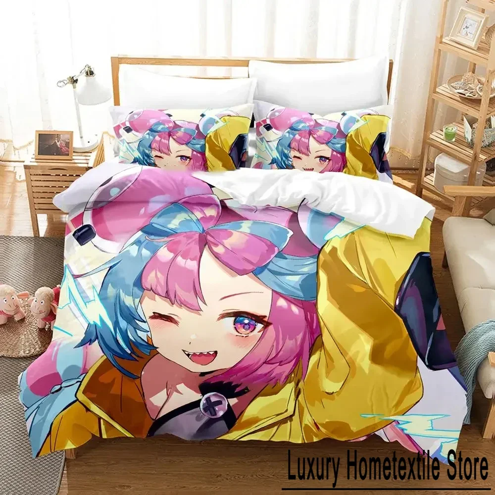 

Anime Nanjyamo Kawaii Iono Bedding Set Duvet Cover Bed Set Quilt Cover Pillowcase Comforter king Queen Size Boys Adult Bedding