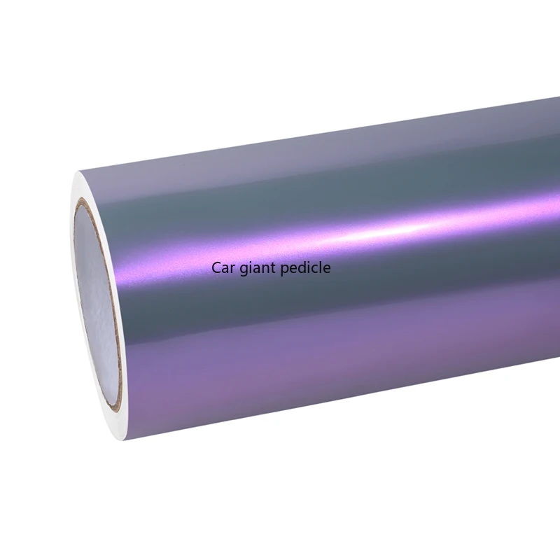 Highest qualityGloss Candy Grey Purple vinyl Wrap Film Car Wrap Film Non degumming Non fading quality Warranty 1.52M*17M roll