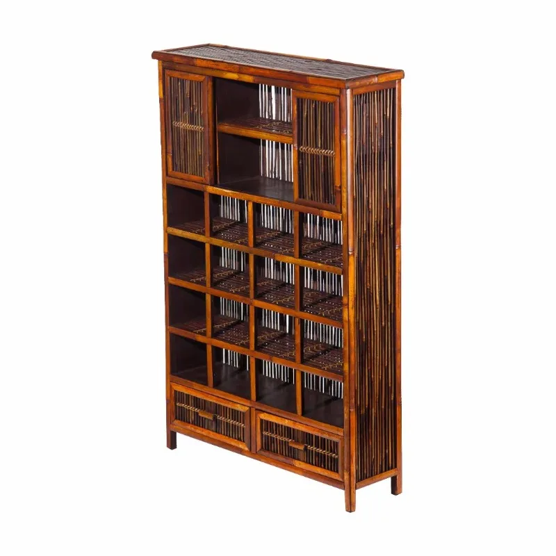 

Ретро-бамбуковый настенный шкафчик Duobao Pavilion Shelf, полка для чайной комнаты, полка Bogu