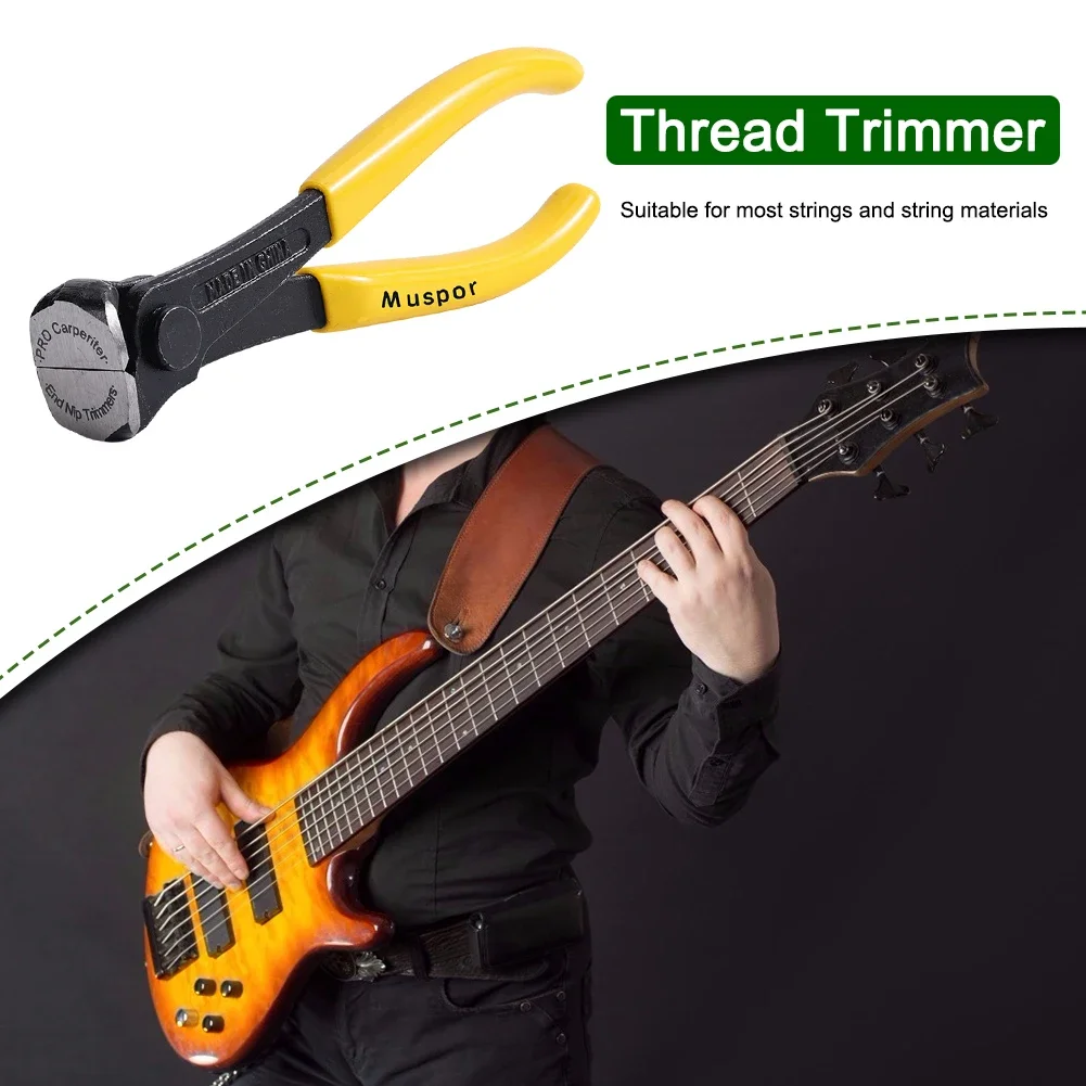 Muspor Guitar Fret Wire End Cutter Professional Guitar String Cutter Pliers Repair Maintenance Luthier Tool Accessories
