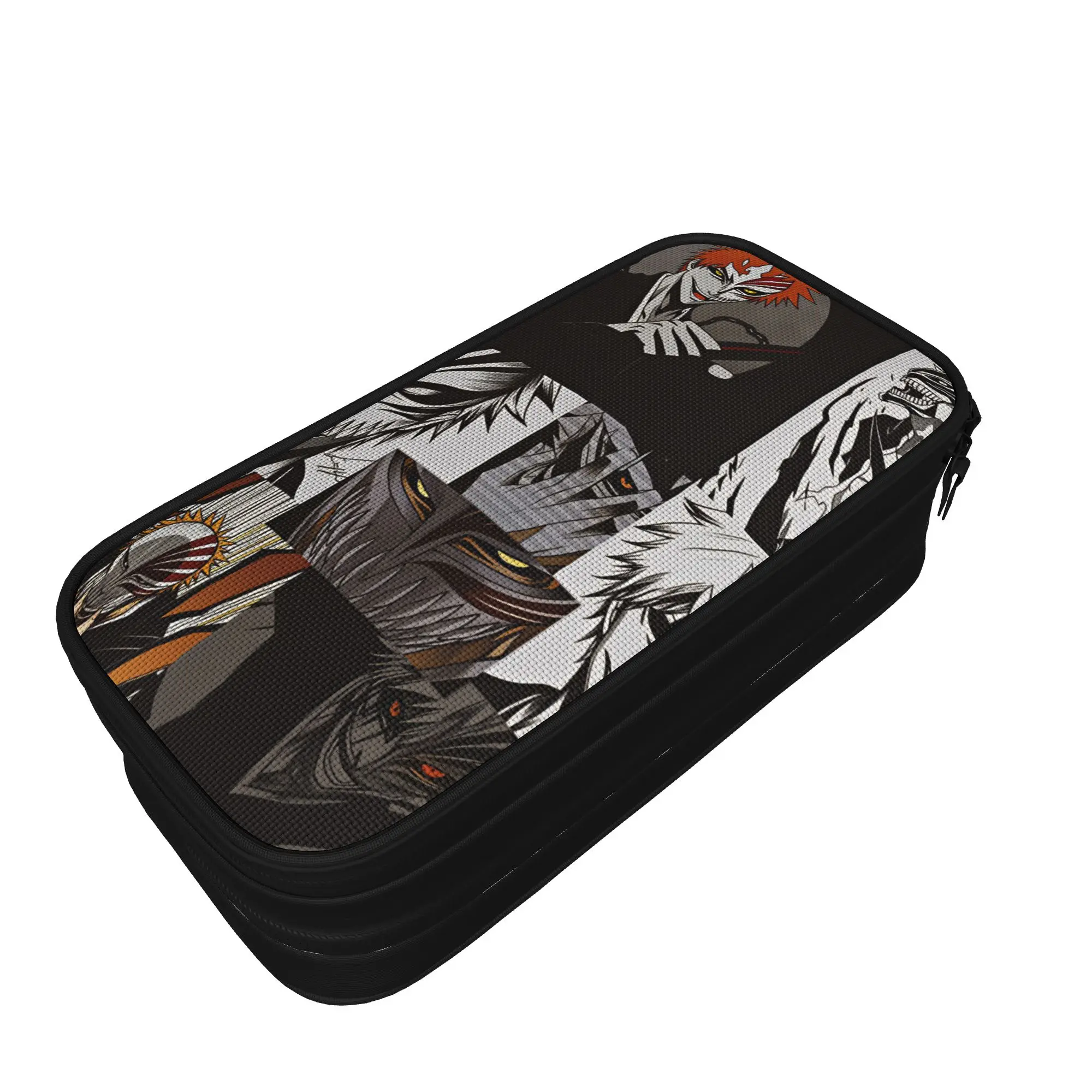 B-Bleachs Characters Pencil Case  Canvas Pencil Box Students Fashion Big School Pencil Cases Stationery