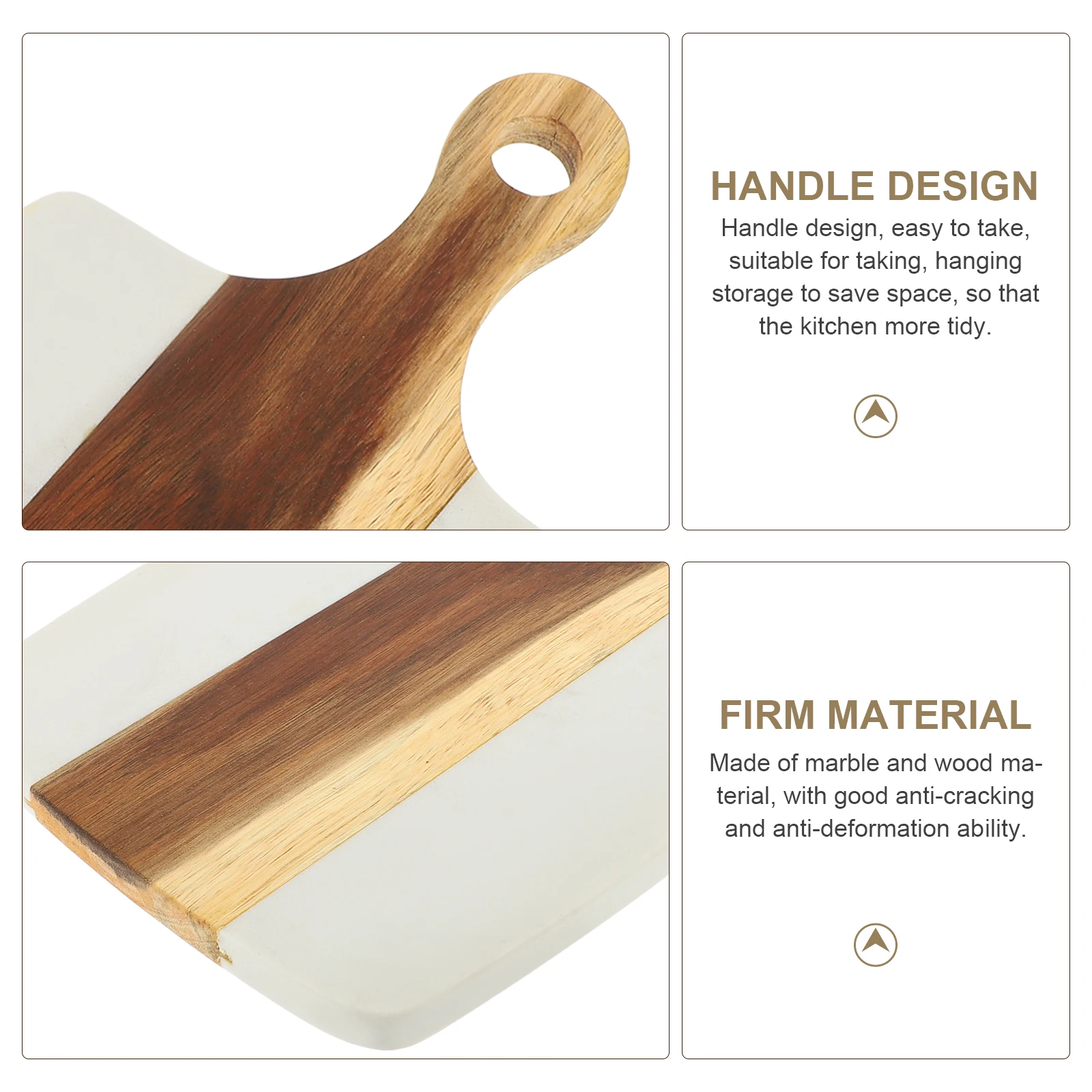 

Premium Marble Wood Chopping Board Kitchen Meat Vegetable Cutting Board Reusable Unbreakable Home Use Space Saving Nonslip Easy