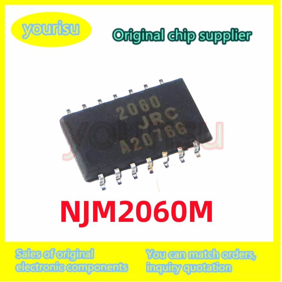 10-50Pcs/Lot Brand new original JRC2060 NJM2060M NJM2060M-TE1 SOP14 5.2MM Four-channel universal op-amp NJM2060