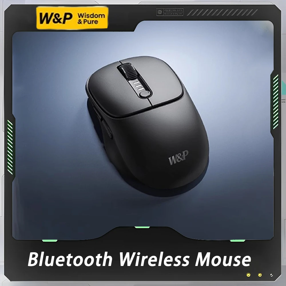 

W&P WP Business Mouse Wireless Bluetooth Tri Mode Lightweight Mice Ergonomics Low Latency Office Mouse Pc Accessory Gamer Gift