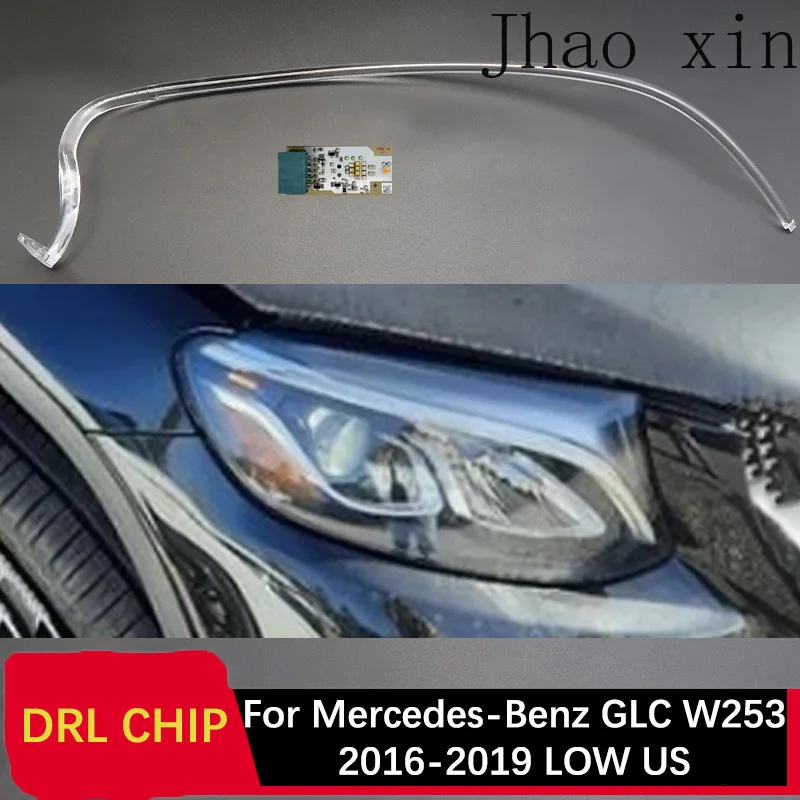 

For Mercedes-Benz GLC W253 White Light 2016-2019 LOW US Version Car Headlight DRL CHIP Lamp Tube Angel Eye Ballast Circuit Board