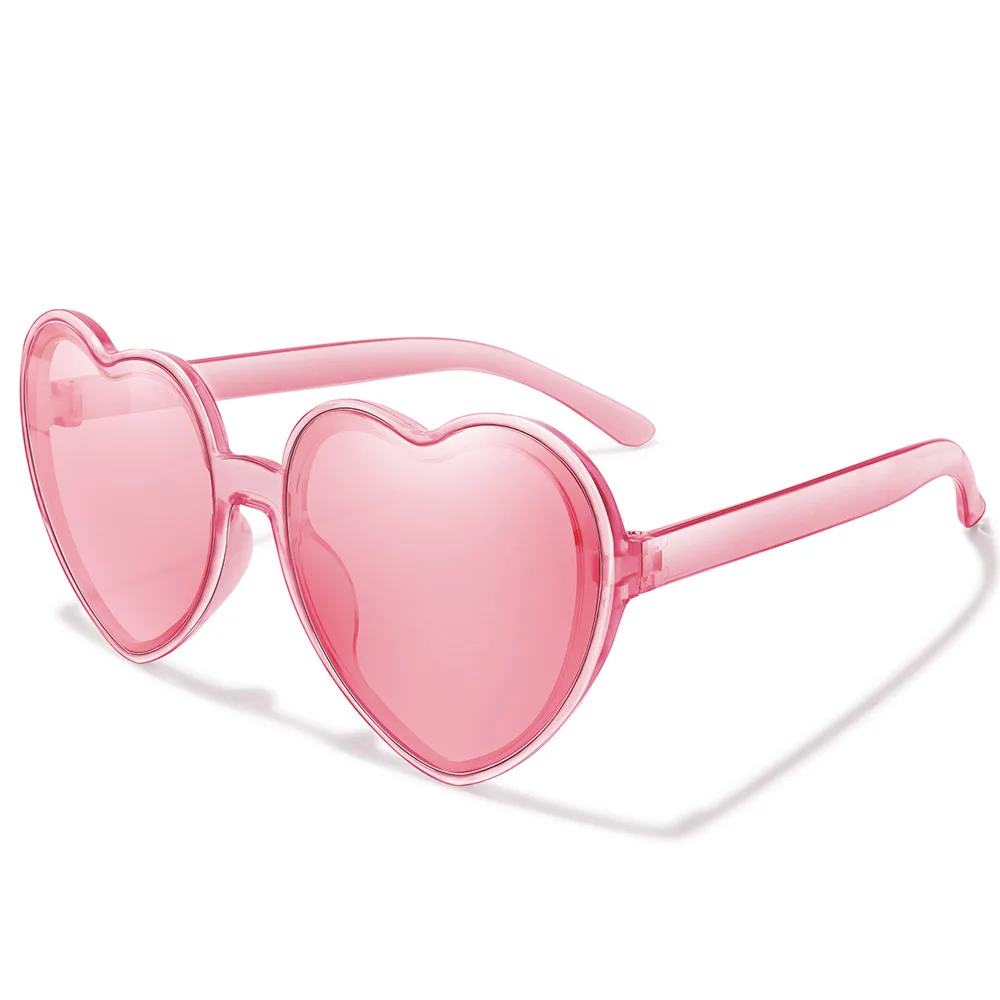 

2023 New Style Heart Frame Sun Glasses Dazzle Color Coated Love Sunglasses Fashion Colorful Fashion Party Decorative Eyewear