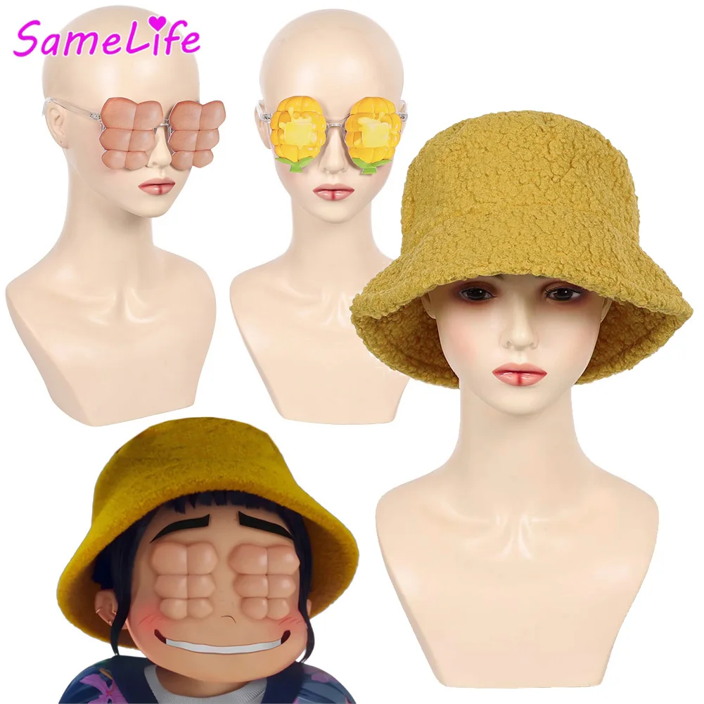 

Охотник на демонов KPop Zoey, мускулистые очки, шляпа в стиле фэнтези для косплея, очки 2025, костюм с героями мультфильмов, маскировочные аксессуары, женский реквизит