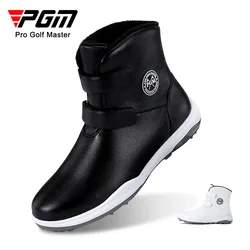 Buty golfowe damskie PGM jesień zima wodoodporne buty Casual nosić antypoślizgowe trampki podszycie polarowe damskie buty sportowe XZ196