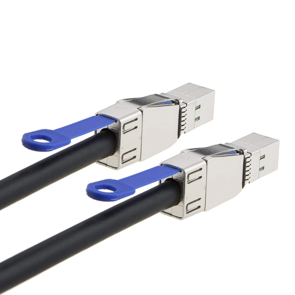 Mini Multilane 4X 12 Gb/s Shielded Cage Cable,SFF 8644 TO SFF8644 Mini SAS Cable,Hard Disk Server Data Sync Transmission Cable