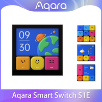 Aqara Smart Magic Switch S1E Touch Control 4 Full LED Timer Calendar Power Statistics Scene Setting Remote For Aqara Home APP