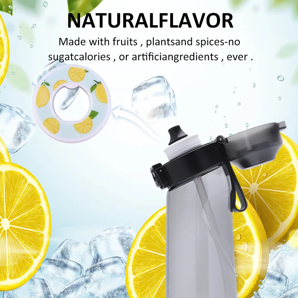 10-1pc dosettes de saveur bouteille d'eau de sport dosettes d'air 0 Calories anneau de parfum bouteille à boire dosettes parfumées tasse d'eau anneaux parfumés