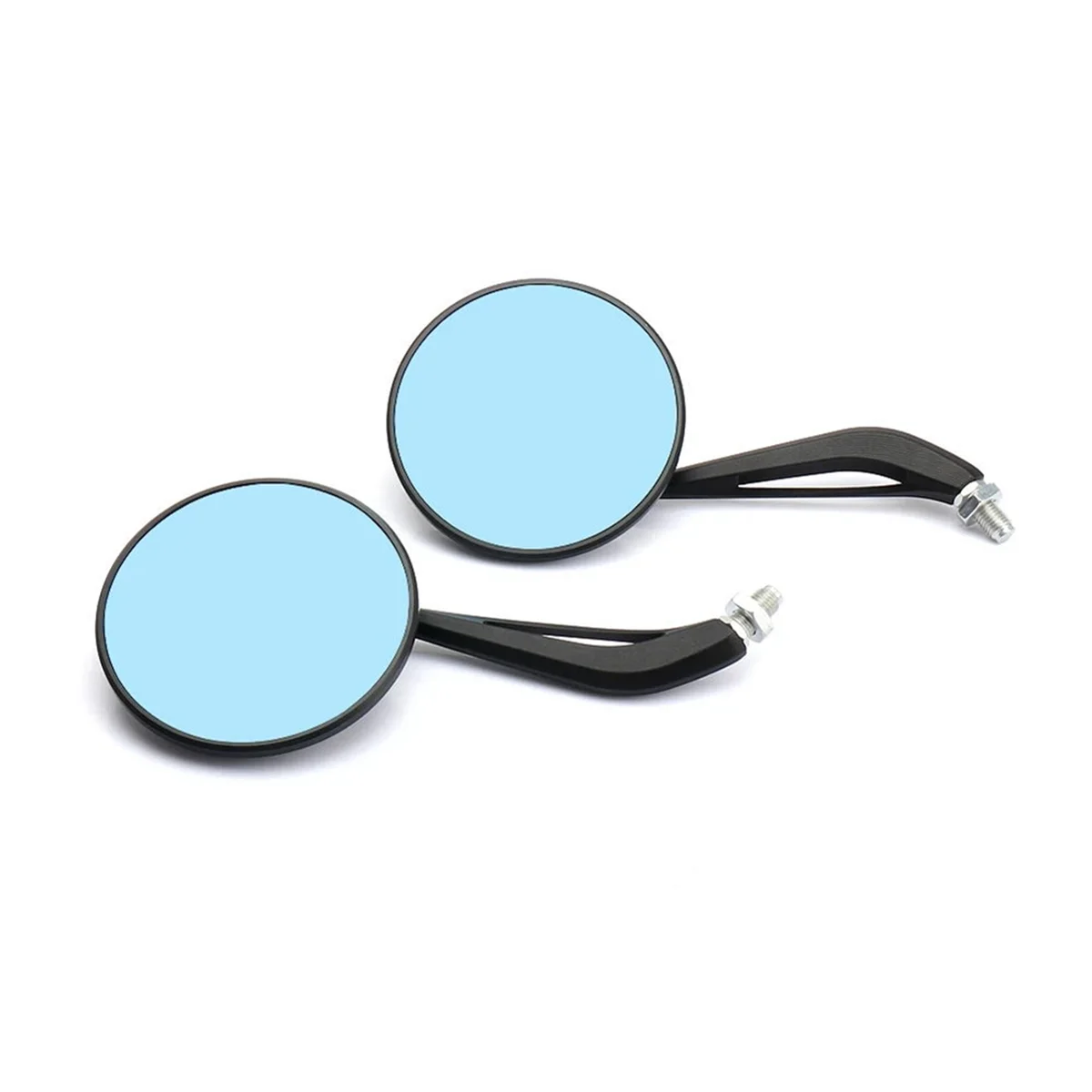 Motorcycle Side Rearview Mirror for Kawasaki W 800 W800 W800 Adjustable Rear View Mirror Kit Black & Blue