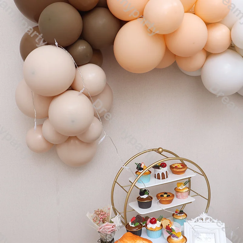 5/10/12/18inch Retro Pastel Colored Balloons Christening Party Decor Birthday Bride Baby Shower Gender Reveal Baptism Decoration