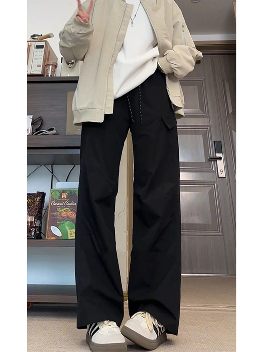 

Cleanfit Men's Straight Leg Work Trousers Spring Autumn Multi ket Flared Tee Proof Soft ell Fce Casual Pants