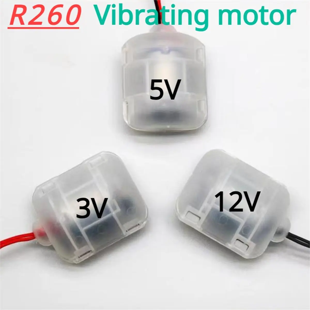 BHBL Powerful Vibration 260 Motor DC DIY Motor with Housing 3V 5V 12V Vibration Motor Vibrator Massager Frog Feeding 3V