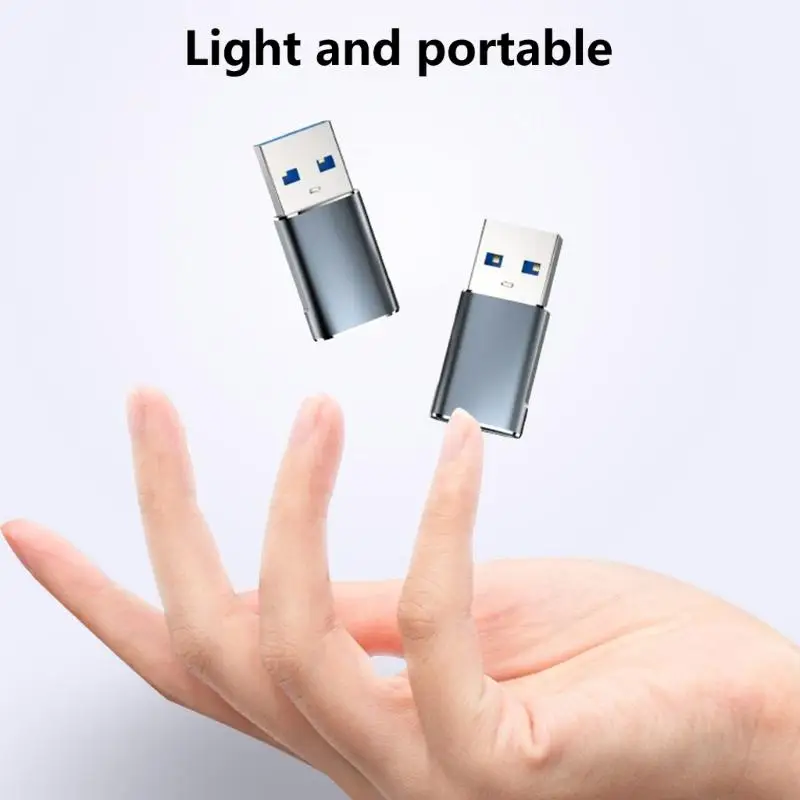 Y5LC Adaptador convertidor carga portátil tipo USB macho para viajes