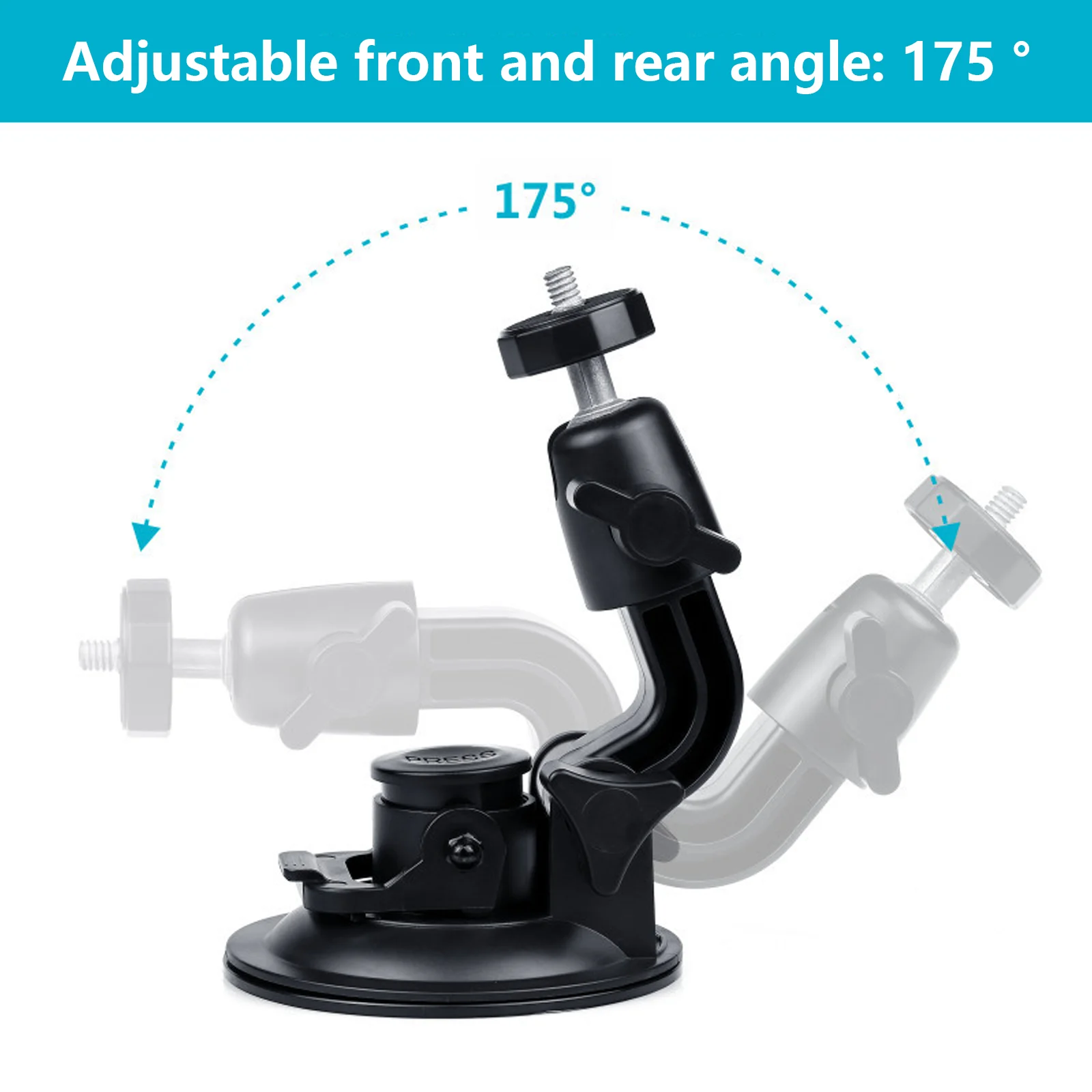 9cm Suction Camera Holder Stand Bracket For Gopro Hero 12 11 10 9 8 7 Action Camera Accessories Car Mount Windshield Suction Cup