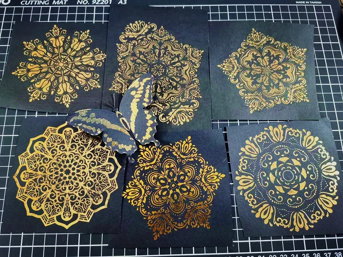 2024 Hot Foil Plates Datura Noble Elegant Wedding Background Christmas Scrapbooking Frames Card Craft No Metal Cutting Dies