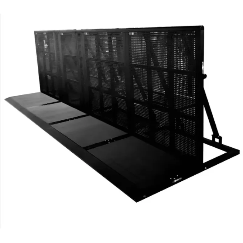 Highway Steel Stage Crowd Control Safety Barrier Soccer Field Protection Aluminum Barrier Tradeshow Exhibition Equipment