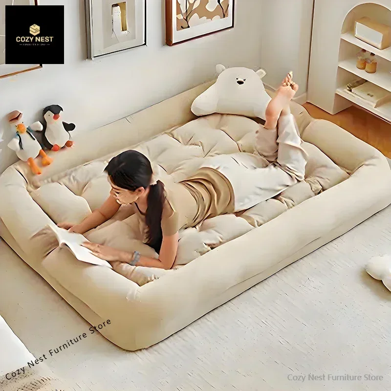 Lazy sofa can lie down and sleep human kennel double living room floor folding tatami small apartment single sofa