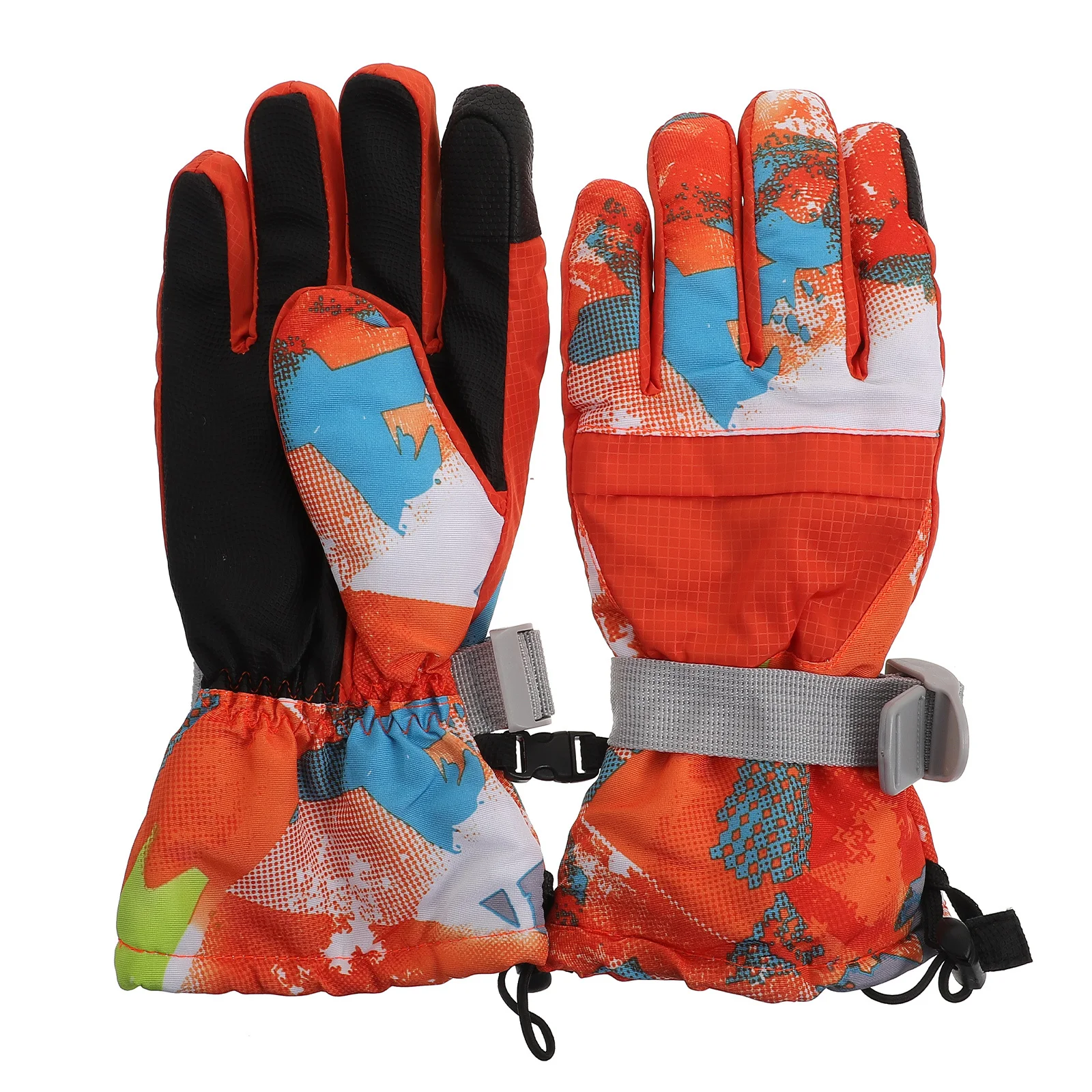 1 زوج قفازات التزلج مقاومة للرياح قفازات الشتاء الدافئة للرياضة في الهواء الطلق سميكة ملابس اليد المضادة للبرد حماية والعتاد