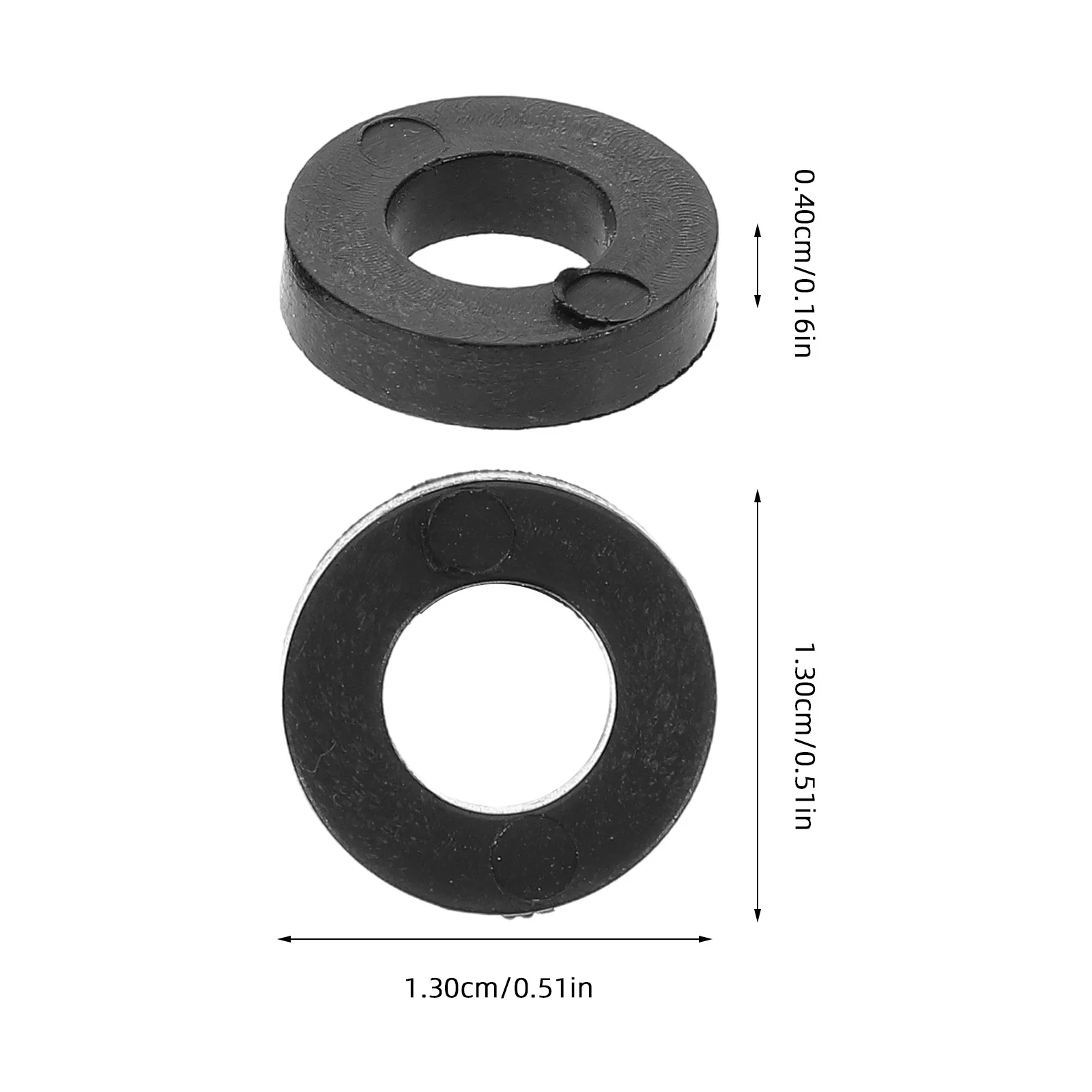 Arandelas de tambor de plástico negro, espaciadores de tornillo plano para juego de batería, afinación de mantenimiento, piezas de repuesto de tambores de Jazz, accesorios, 100 Uds.