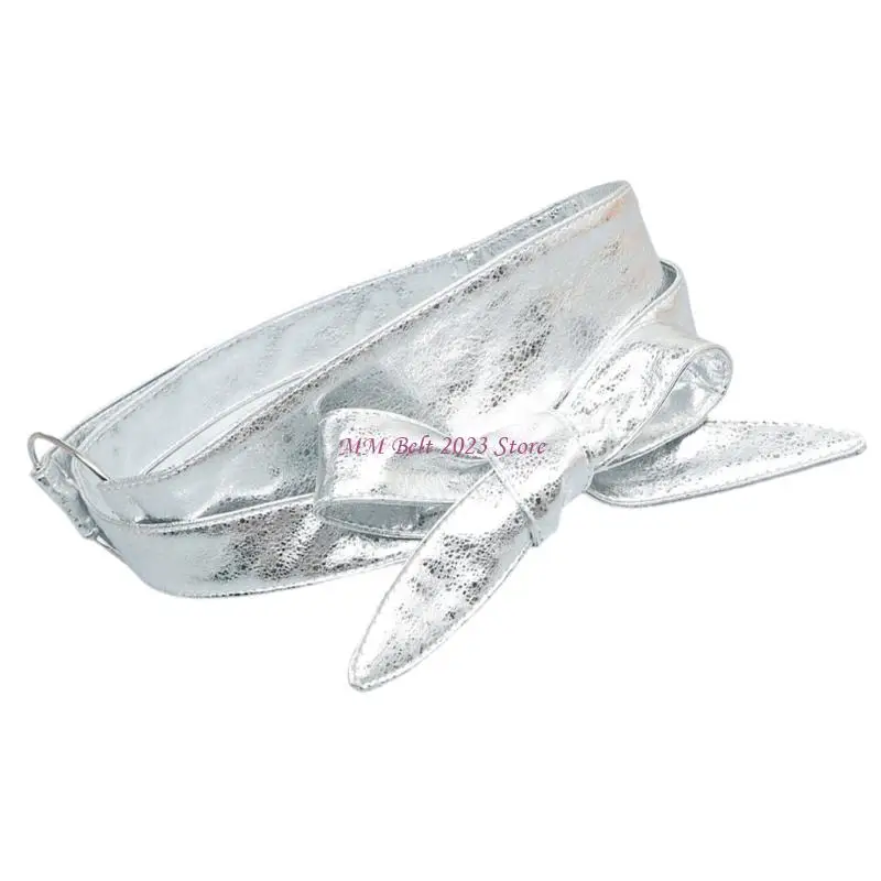 49Me Fashionable Wide pinggang korset sabuk elastis elastis bernapas PU penutupan penutupan untuk pakaian pakaian formal