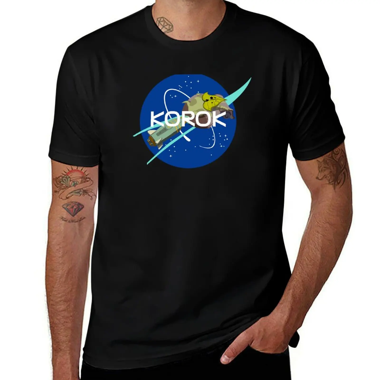 Space Program T-Shirt Fashion Simple Casual Tee Shirt