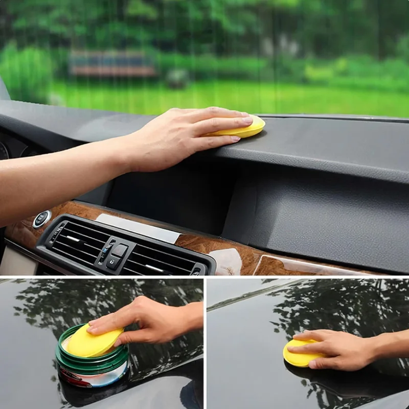 Car Waxing Polishing Sponge Pads 12Pcs High Density Foam Car Care Applicator Pads For Wax Polish Sealant